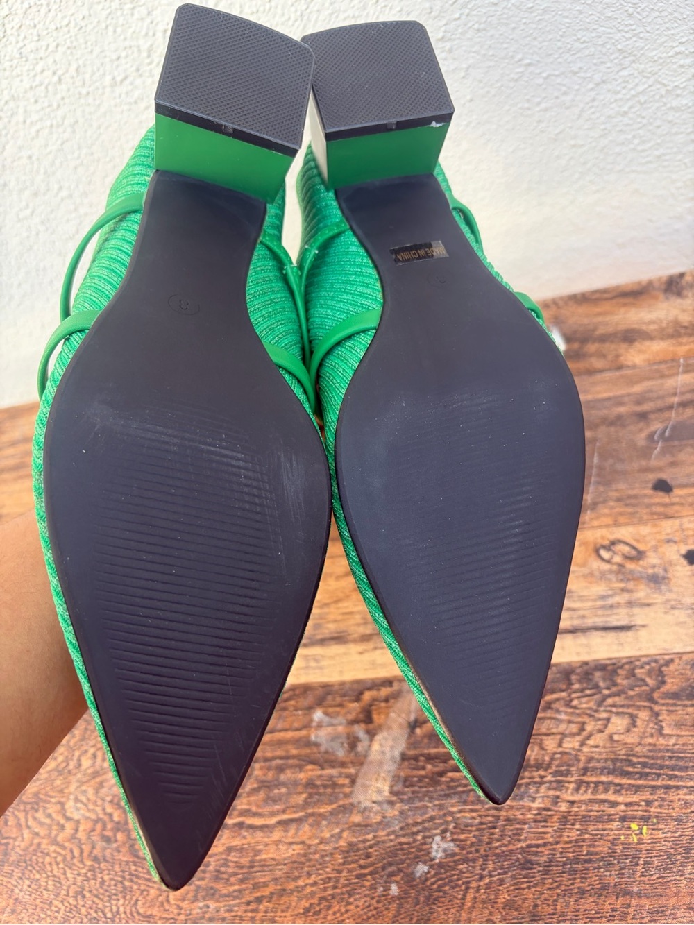 Cosy Island Green Pointed Toe Flats Women’s Size 8 - Picture 15 of 16